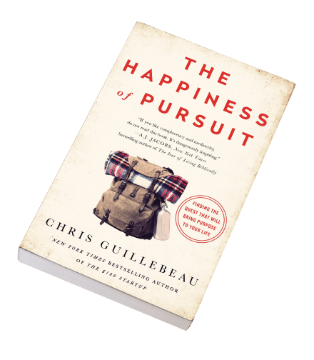 The Happiness of Pursuit by Chris Guillebeau - book cover