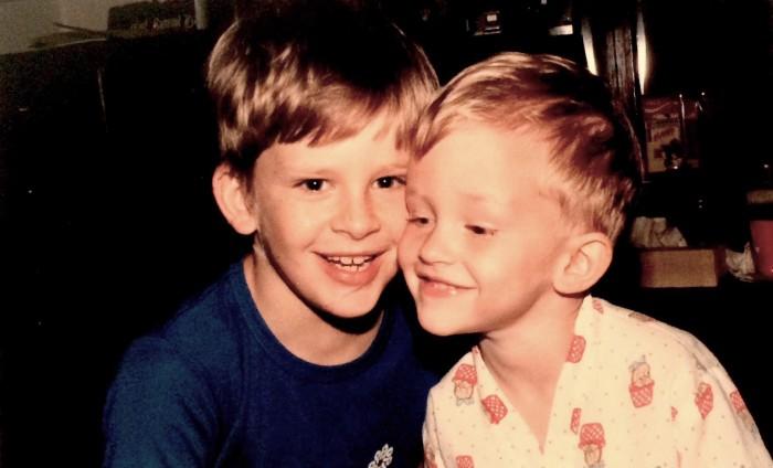 Chris & Ken in the early years (ages 7 and 2)